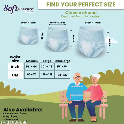 Adult Diapers for Men & Women – Incontinence Underwear, Super Absorbent Leak Protection, Odor Control, Pull-Up Briefs –extra large(10 pc)